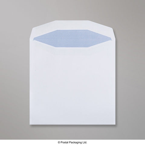 437 - White Blue Opaque Self Seal Business Envelopes - Business Envelopes