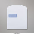 437 - White Blue Opaque Self Seal Business Envelopes - Business Envelopes