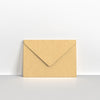 Recycled Kraft Fleck V Flap Envelopes