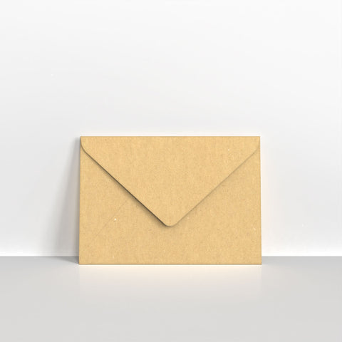 Recycled Kraft Fleck V Flap Envelopes