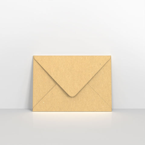 Recycled Kraft Fleck V Flap Envelopes