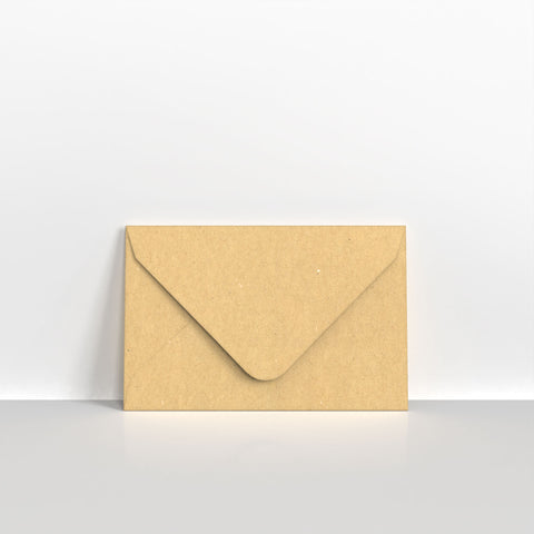 Recycled Kraft Fleck V Flap Envelopes