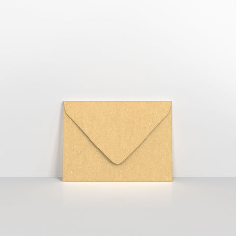 Recycled Kraft Fleck V Flap Envelopes