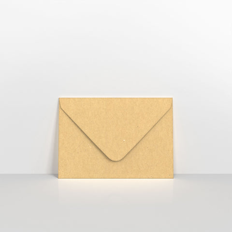 Recycled Kraft Fleck V Flap Envelopes