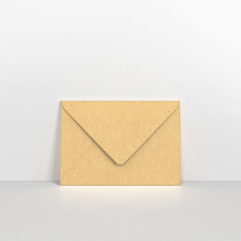 Recycled Kraft Fleck V Flap Envelopes