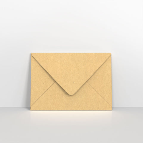 Recycled Kraft Fleck V Flap Envelopes