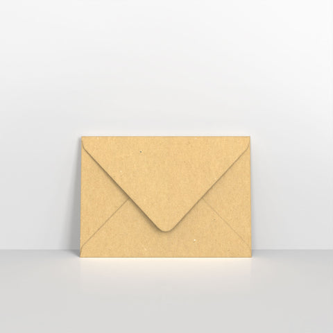 Recycled Kraft Fleck V Flap Envelopes