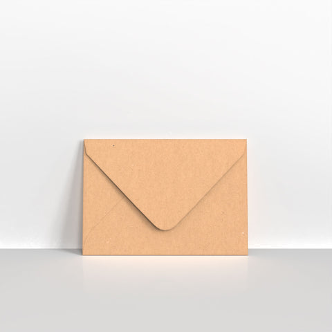 Recycled Kraft Fleck V Flap Envelopes