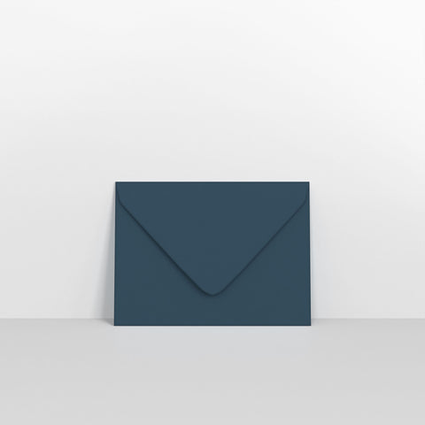 Navy Blue Coloured Gummed V Flap Envelopes - 133 x 184mm (CU133NB)