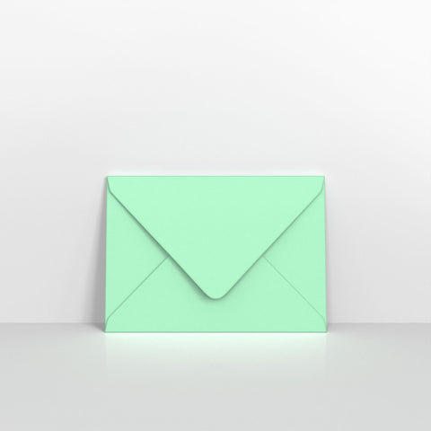 Mint Green Gummed Greeting Card V Flap Envelopes - C6 - 114 x 162mm (CUC6MI)