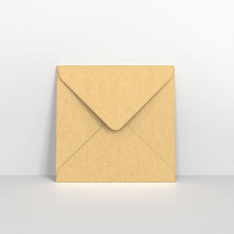 B02155 - Recycled Kraft Fleck 110gsm V Flap Envelopes - Greeting Card Envelopes