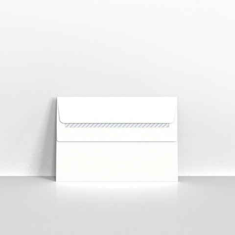 120 - White Blue Opaque Self Seal Business Envelopes - Business Envelopes