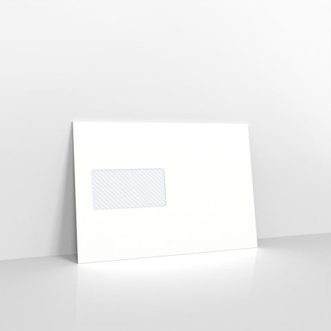 439 - White Blue Opaque Self Seal Business Envelopes - Business Envelopes