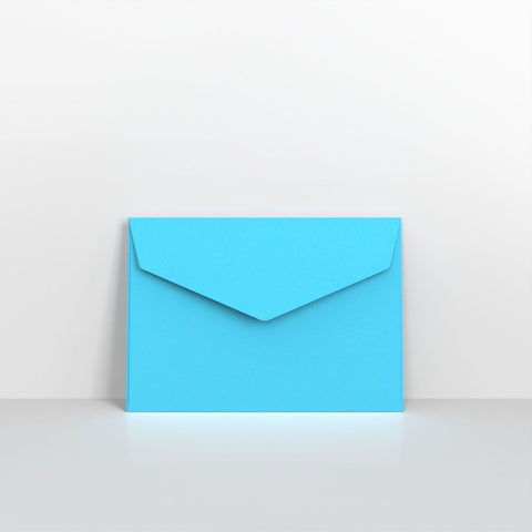 CEVC6BU - Blue Coloured Peel and Seal V Flap Envelopes - Coloured Peel and Seal Envelope