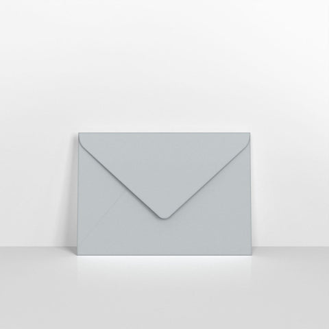 GC125PGY - Pale Grey Coloured Gummed V Flap Envelopes - Greeting Card Envelopes