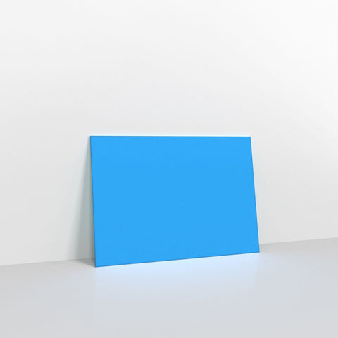 GCC6BB - Bright Blue Coloured Gummed V Flap Envelopes - Greeting Card Envelopes