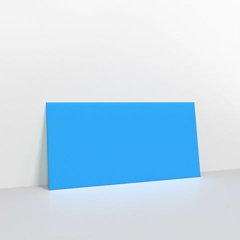 GCDLBB - Bright Blue Coloured Gummed V Flap Envelopes - Greeting Card Envelopes